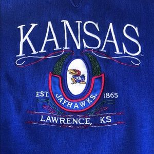 Kansas University Vintage Crew Neck Sweatshirt